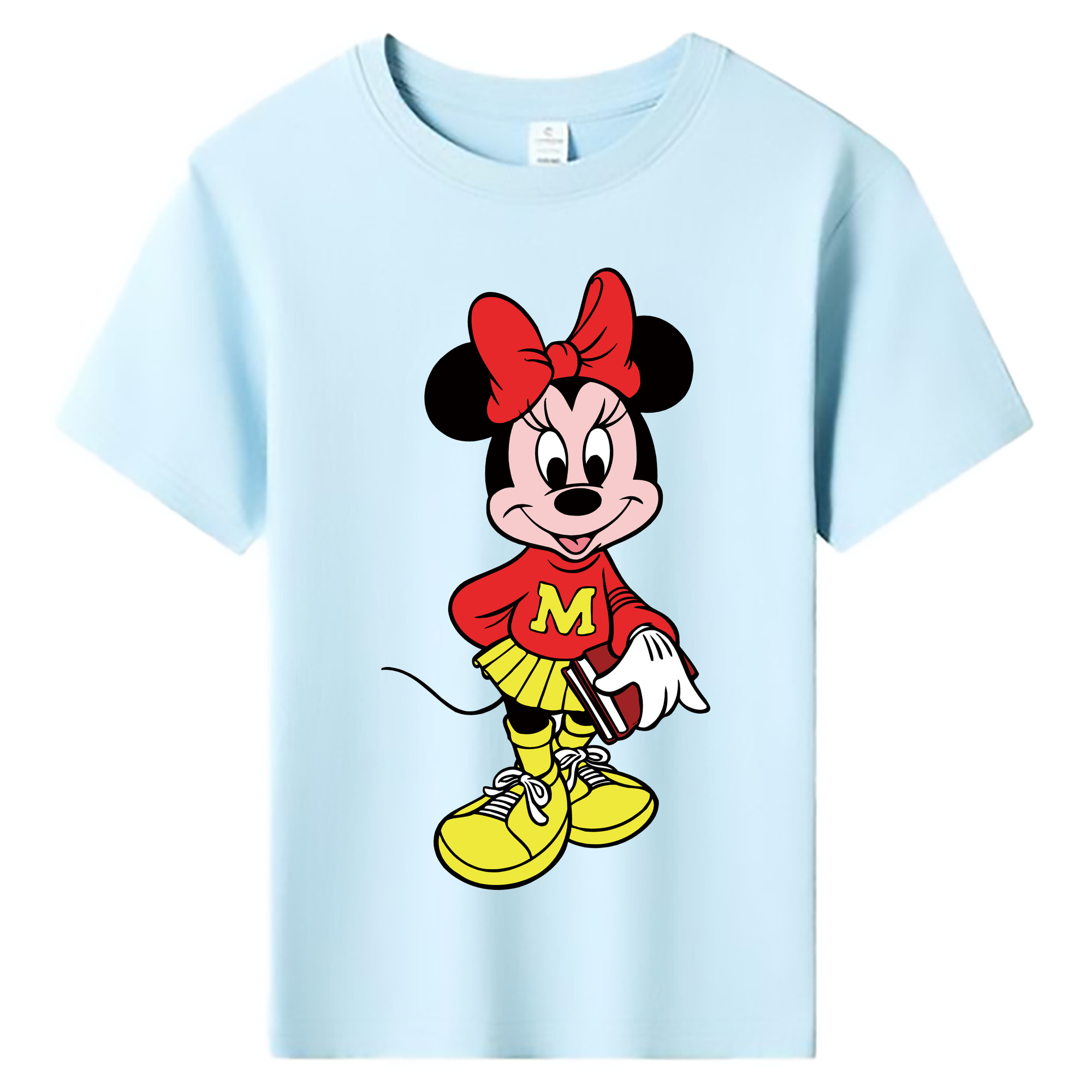 ミッキーマウス Mickey Mouse 綿100％キッズTシャツ（フロントプリント）